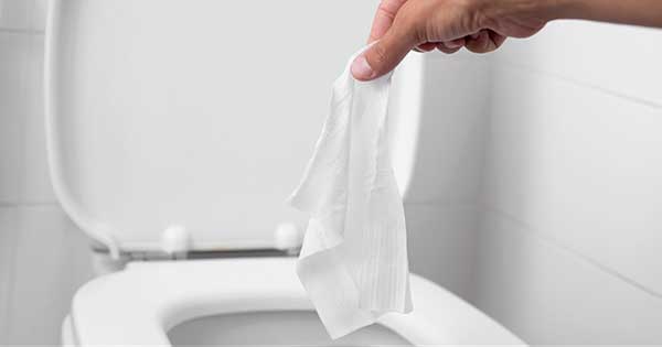 Por qué las toallitas húmedas no deben tirarse al wc.