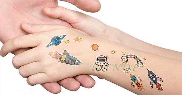 Mucho cuidado: Los tatuajes de mentiras usados en niños pueden afectar la